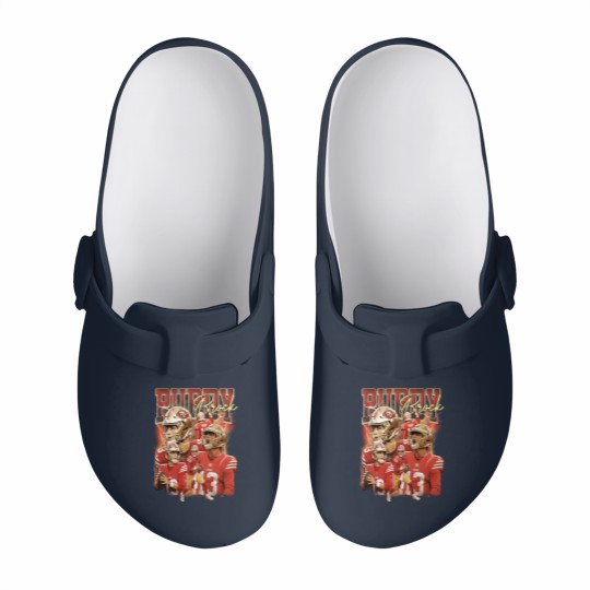 Discover Brock Purdy San Francisco Football Slip On Clogs, Football Slip On Clogs Christmas Gift