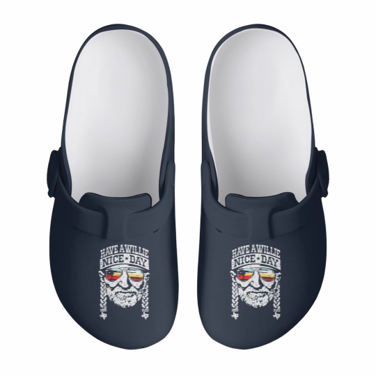Discover Have A Willie Nice Day Slip On Clogs lucky Nelson Slip On Clogs Country Music Slip On Clogs