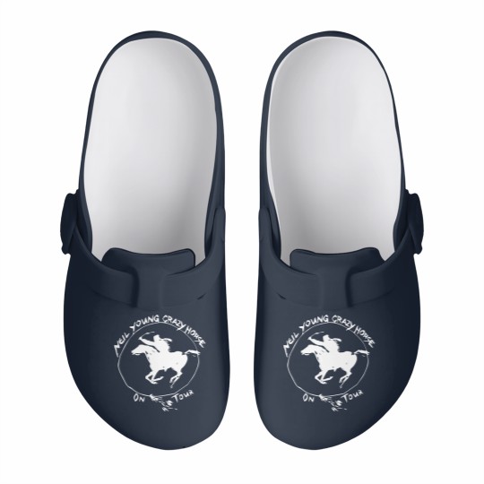 Discover Unisex // Neil Young // Crazy Horse // Short Sleeve Slip On Clogs