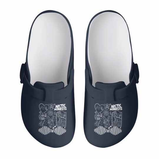 Discover Arctic Monkey Doodle Art Slip On Clogs, Vintage Arctic Monkey Merch Album Slip On Clogs