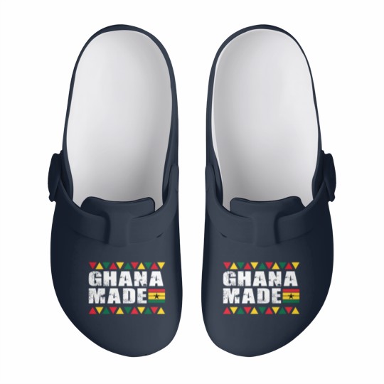 Discover Ghana Made Black Star Country Flag Slip On Clogs
