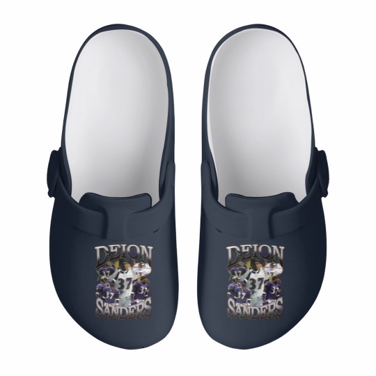 Discover Deion Sanders Ravens Vintage 90's Style Slip On Clogs
