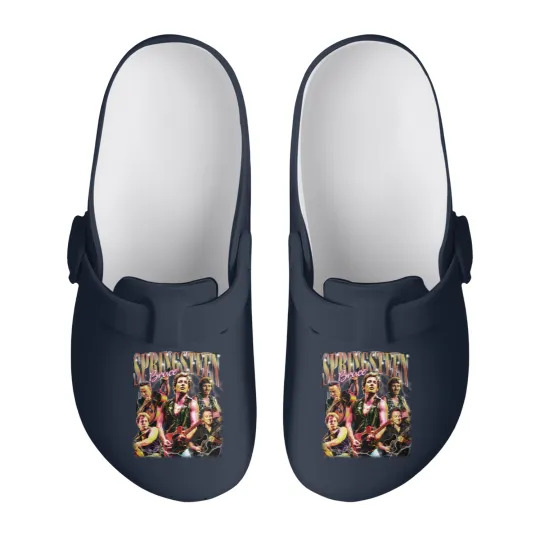 Discover Bruce Springsteen Graphic Bruce Springsteen Slip On Clogs