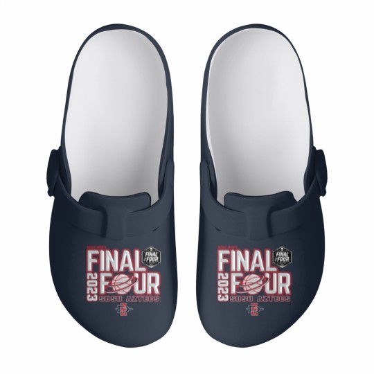 Discover San Diego State Aztecs Final Four Basketball Dunk Black Slip On Clogs