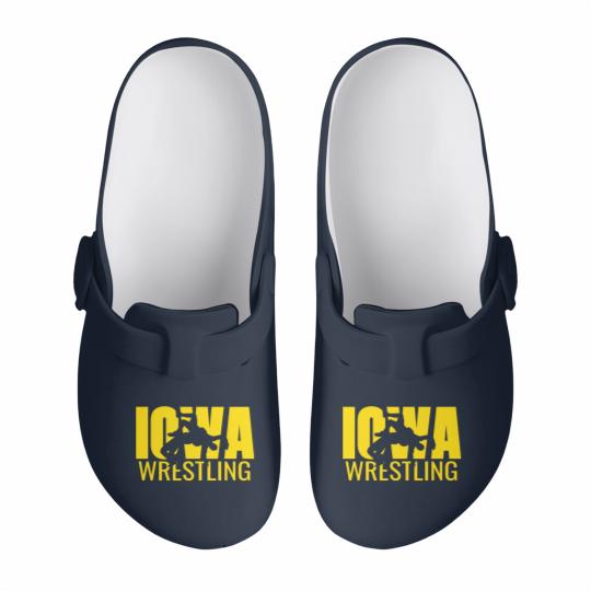 Discover Iowa Wrestling Freestyle Wrestler Gift The Hawkeye Slip On Clogs