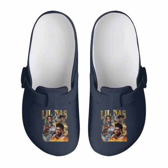 Discover Lil nas X Slip On Clogs, Lil nas X Vintage Bootleg Slip On Clogs, Lil nas X Vintage Retro Graphic Slip On Clogs