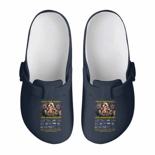 Discover Doctor Who 60th Anniversary Slip On Clogs, Doctor Who Movie Slip On Clogs