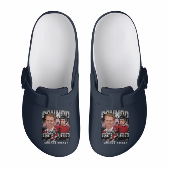 Discover Connor Bedard Chicago Vintage - Connor Bedard - Slip On Clogs