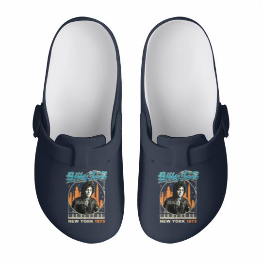 Discover Billy Joel New York 1973 Slip On Clogs, Gift For Billy Joel Fans