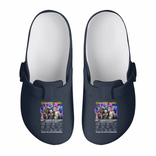 Discover Doctor Who 60th Anniversary 1963-2023 Signature Thank You Slip On Clogs
