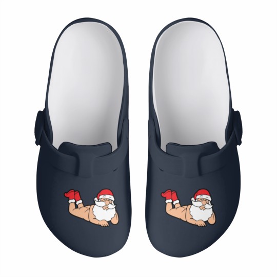 Discover Funny Sexy Santa Claus Xmas Merry Christmas Winter Slip On Clogs