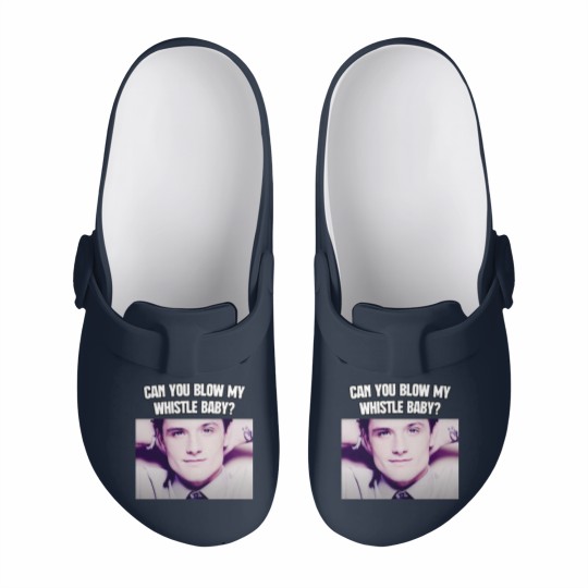 Discover Can You Blow My Whistle Baby Josh Hutcherson TikTok Meme Slip On Clogs