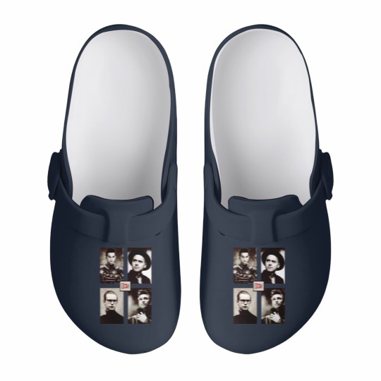 Discover Depeche Mode USA Tour 1988 Slip On Clogs, Depeche Mode Vintage Slip On Clogs, Depeche Mode Merch
