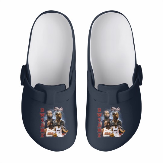 Discover Dwyane Wade Vintage Slip On Clogs, Vintage 90s Graphic Style Dwyane Wade Slip On Clogs
