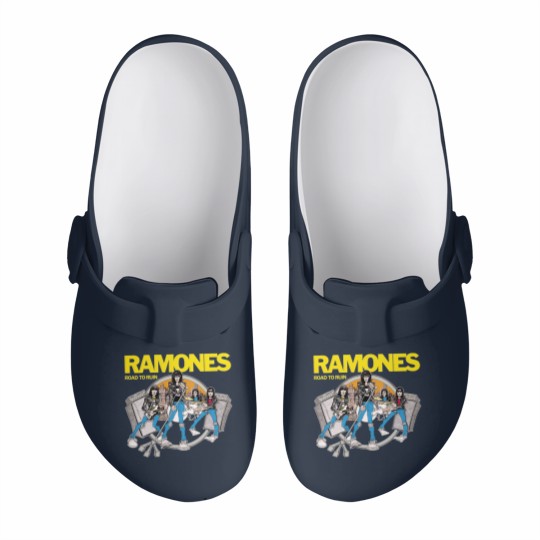 Discover Ramones RoadTo Ruin Hypebeast Rock Band Vintage Design Slip On Clogs