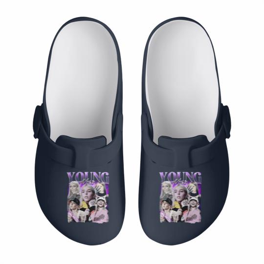 Discover Young Miko Rap Slip On Clogs, Baby Miko Trap Kitty Vintage 90s Style Slip On Clogs