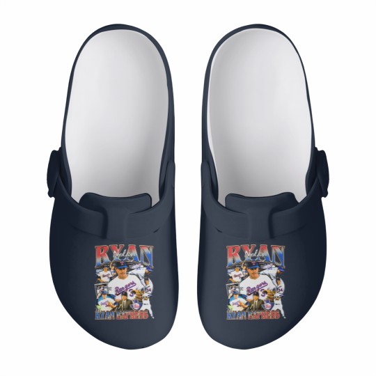 Discover Vintage 90s Graphic Style Nolan Ryan Slip On Clogs Vintage Sport Slip On Clogs