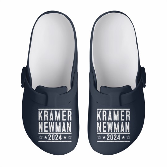 Discover Kramer Newman 2024 Election - funny fandom show humor gift Slip On Clogs - XS-6XL - Adult Unisex Soft Slip On Clogs