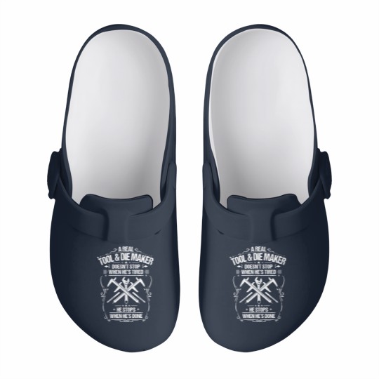 Discover Tool & Die Maker Toolmaker Gift Present Tired Slip On Clogs