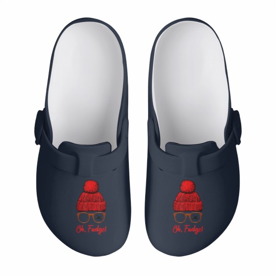 Discover Oh Fudge Funny Christmas Candies Geek Nerd Slip On Clogs