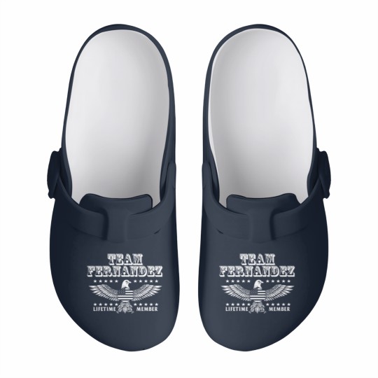 Discover Team Fernandez Last Name Surname Pride Slip On Clogs