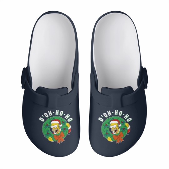 Discover The Simpsons Christmas Santa Homer D'Oh-Ho-Ho Alt Slip On Clogs