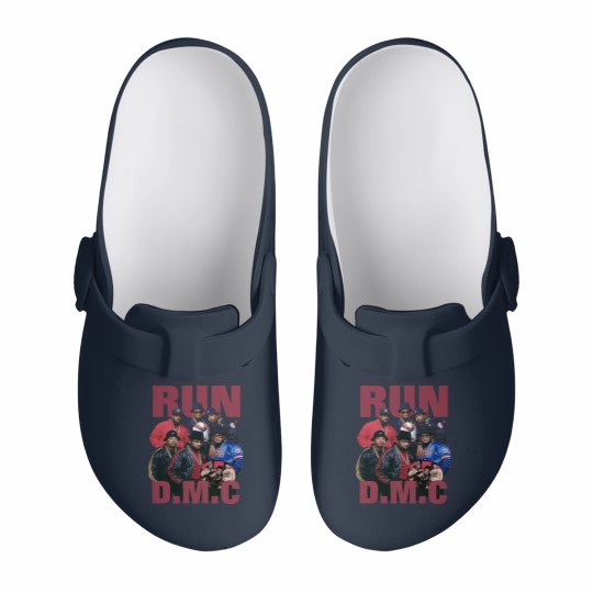 Discover Run D.M.C Streetwear Gifts Slip On Clogs Hip Hop 90s Vintage Retro Graphic Slip On Clogs Rap Slip On Clogs