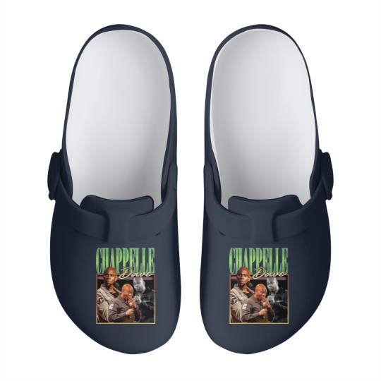 Discover RETRO DAVE CHAPPELLE Slip On Clogs