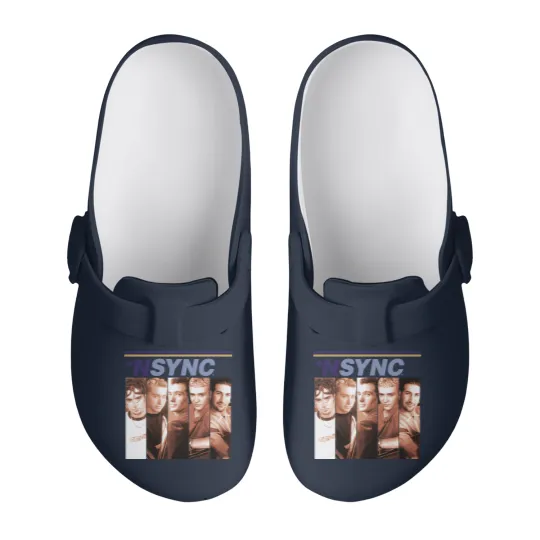 Discover Vintage NSYNC Boxes White Slip On Clogs Gift For Men Women S-3XL