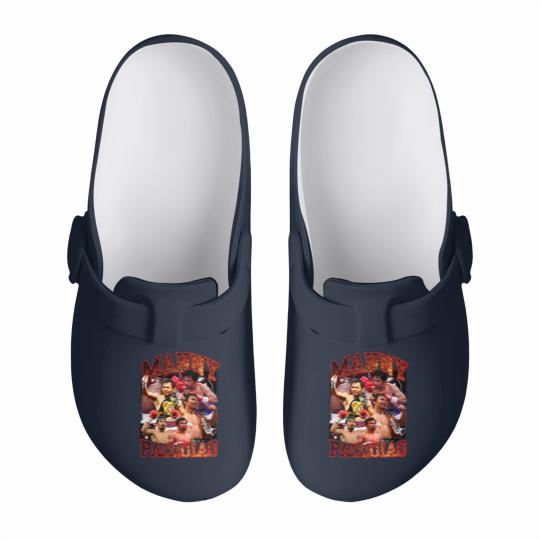 Discover Manny PacMan Pacquiao Streetwear  Snow Wash Slip On Clogs