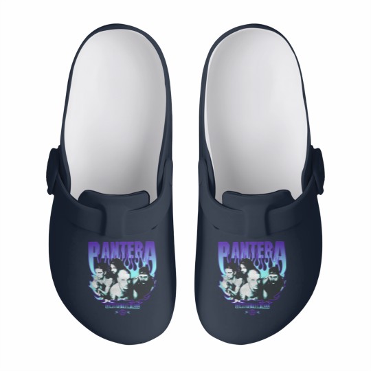 Discover Mayhem Skull Slip On Clogs, Classic Rock Vintage Slip On Clogs, Retro Vintage Slip On Clogs