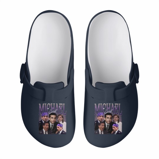 Discover Retro Michael Scott Slip On Clogs, Limited Michael Scott Vintage Slip On Clogs, Michael Scott Gift
