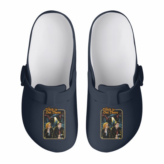 Discover The Truth Is Out There X FILES Slip On Clogs Unisex Gift Men Women, The X Files Slip On Clogs Gift For Fan, X Files Movie Slip On Clogs, X Files Vintage Slip On Clogs