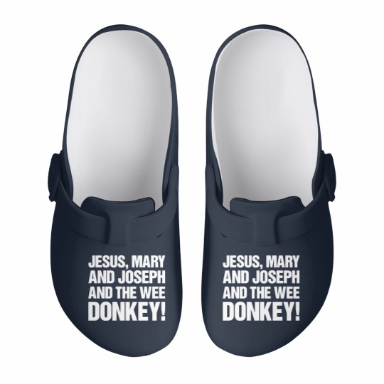 Discover Jesus, Mary And Joseph And The Wee Donkey - Line Of Duty - Slip On Clogs