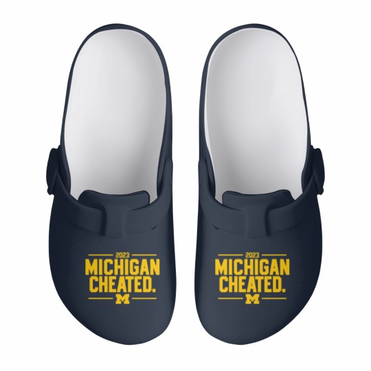 Discover Michigan Cheated College Football Fan Slip On Clogs