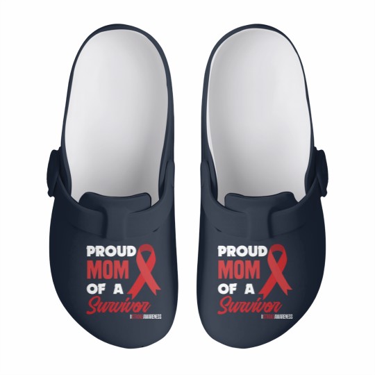 Discover Proud Mom Of A Survivor Stroke Awareness Slip On Clogs