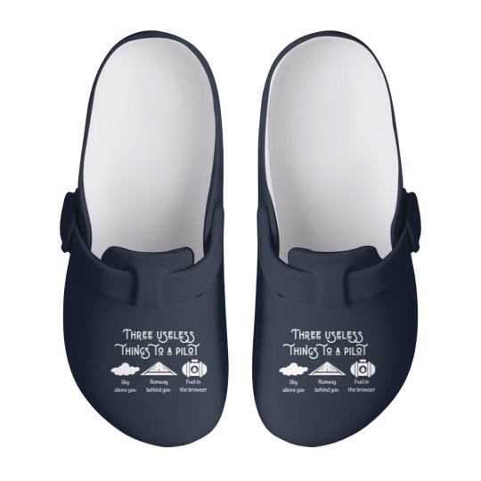Discover Three useless things to a pilot Slip On Clogs