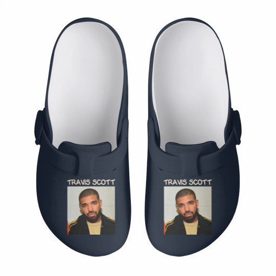 Discover Travis Drake | Rapper Funny Meme Slip On Clogs Oddly Specific