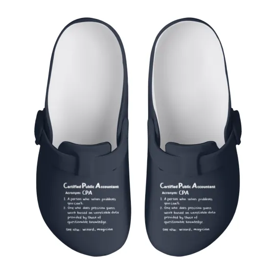 Discover CPA Funny Accountant Gift Idea Slip On Clogs