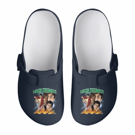 Discover Louis Theroux Wavey Slip On Clogs
