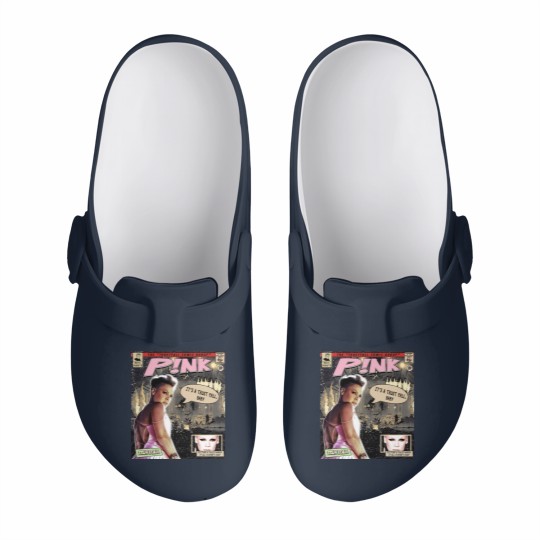 Discover P!nk Comic Slip On Clogs, P!nk Trustfall World Tour Album Graphic Slip On Clogs