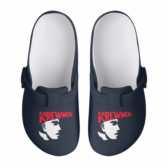 Discover Vintage The Krewmen Pure Rockabilly Psychobilly Music Big Printed Slip On Clogs