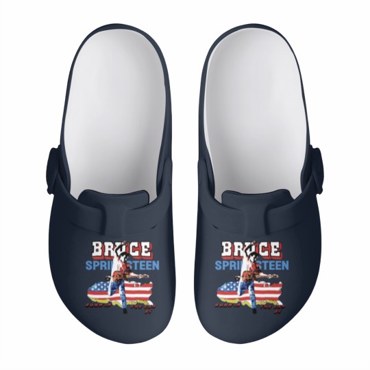 Discover Bruce Springsteen Bon In The Usa Slip On Clogs, Vintage Bruce Springsteen Concert S-5Xl
