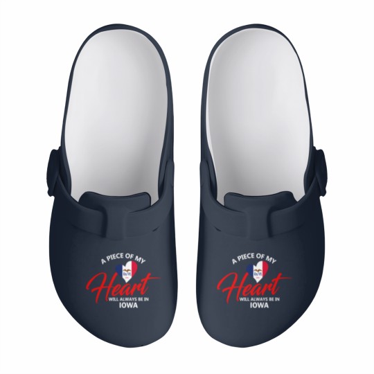 Discover A Piece Of My Heart Will Always Be In Iowa Slip On Clogs