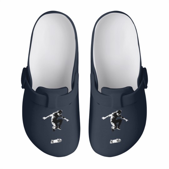 Discover Rodney Mullen Treflip B_amp_W Graphic Slip On Clogs