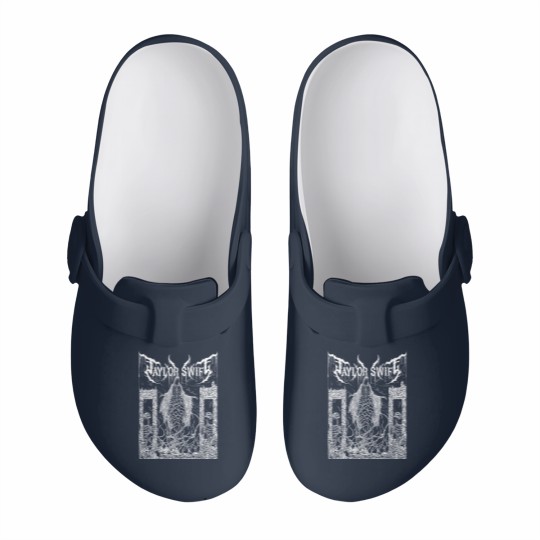 Discover Black Metal Swifts Slip On Clogs