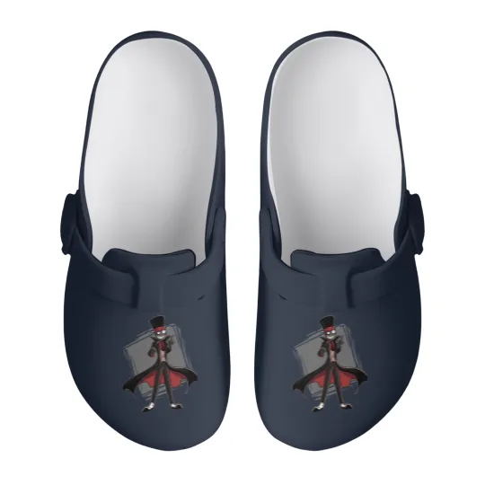 Discover Villainous Black Hat Slip On Clogs