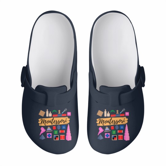 Discover Montessori materials gift for Montessori teacher or Montessori mom Slip On Clogs