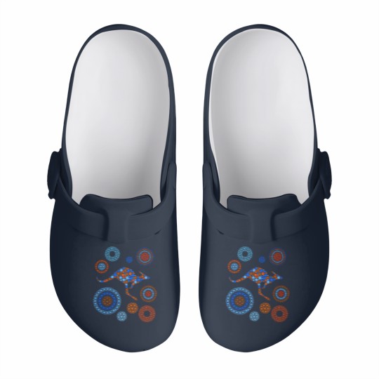 Discover Aboriginal Dot Art Kangaroo Color - Kangaroo - Slip On Clogs