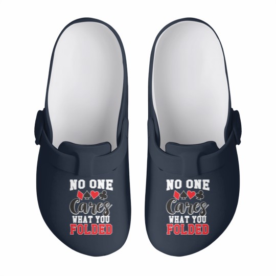 Discover no one cares what you folded gift Slip On Clogs